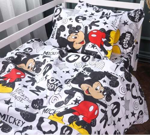 Комплект постільної білизни Бязь Kids Time 17-0854 MickeyPop