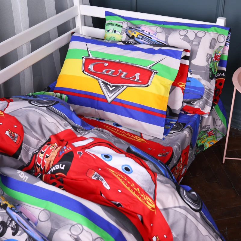 Наволочка Бязь Kids Time 17-0779 McQueen's Racing Dreams gray