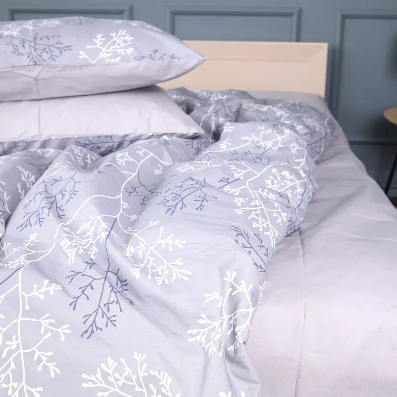 Простирадло Бязь 17-0813 Twigs of Spring gray