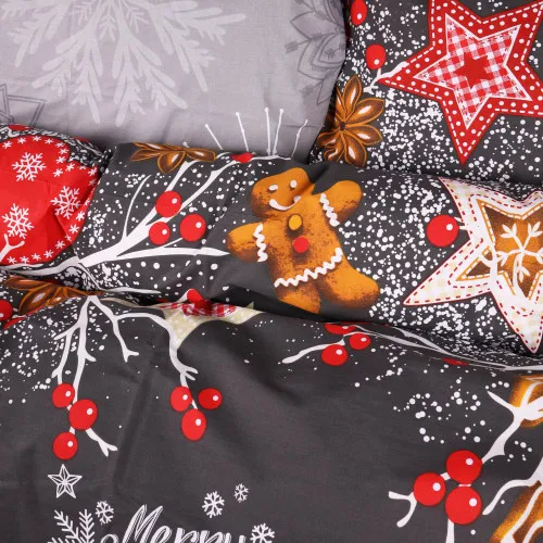 Пододеяльник Ranforce Elite 17-0880 Holiday Star gray