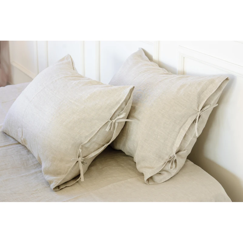 Комплект постільної білизни Льон Organic Natural Line "Grey sky" - 10