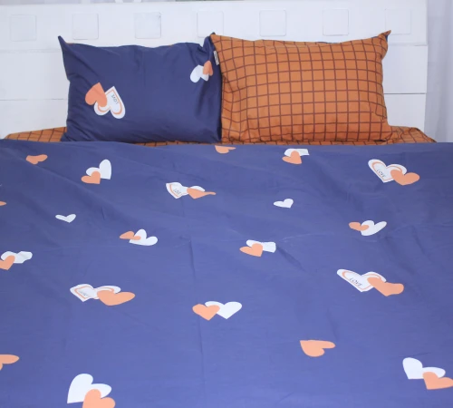 Простирадло MirSon Ranforce Elite 17-0442 Blue orange