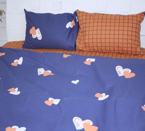 Простирадло MirSon Ranforce Elite 17-0442 Blue orange - 2