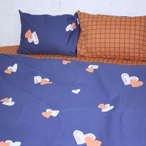 Простирадло MirSon Ranforce Elite 17-0442 Blue orange - 2