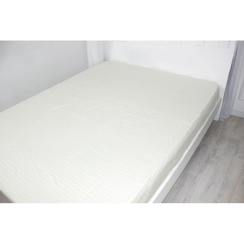 Простынь на резинке Satin Stripe 30-0002 Soft Yellow - 2