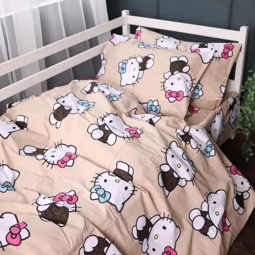 Пододеяльник Бязь 17-0866 Hello Kitty Style