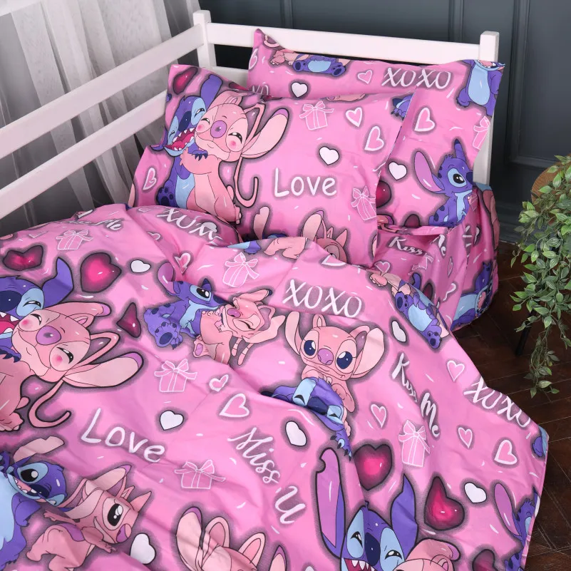 Простирадло Бязь 17-0871 Stitch & Angel Pink