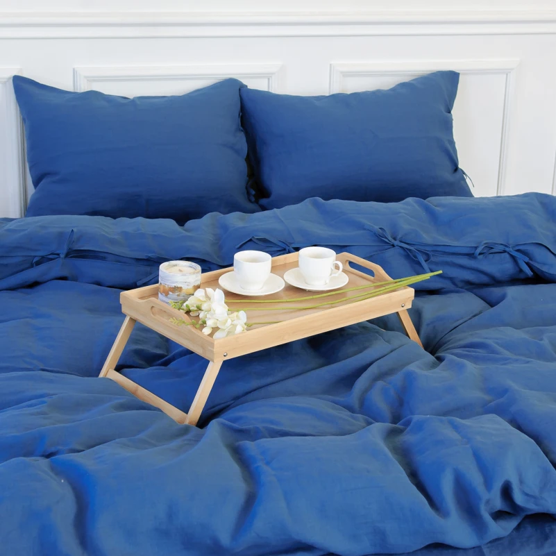 Комплект постільної білизни Льон Organic Natural Line "Bluebottle" - 5