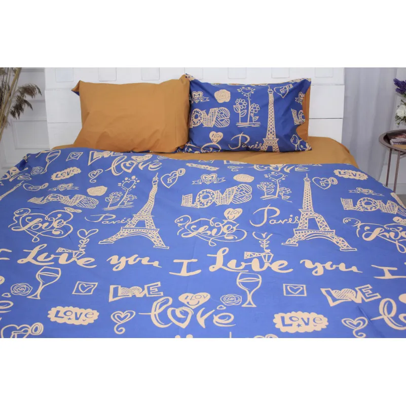 Простирадло MirSon Ranforce Elite 17-0443 Love Paris