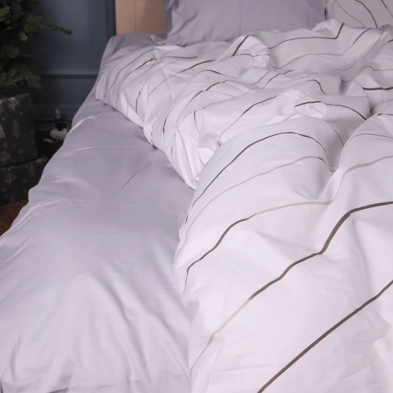 Комплект постельного белья Сатин JUNIOR 22-1436 Gray Line - 2