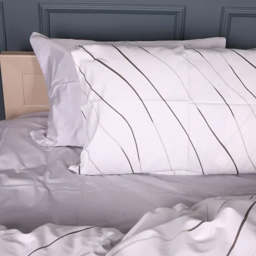 Комплект постельного белья Сатин JUNIOR 22-1436 Gray Line - 2