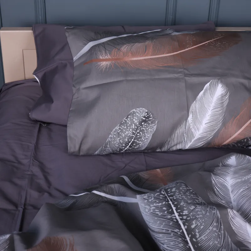 Комплект постельного белья Сатин TEENAGER 22-1453 Silk Feather gray - 3
