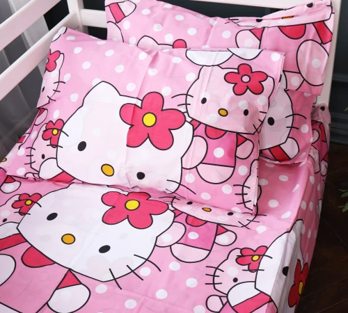 Простынь Бязь Kids Time 17-0864 Hello Kitty Pink 17-0864 Hello Kitty Pink