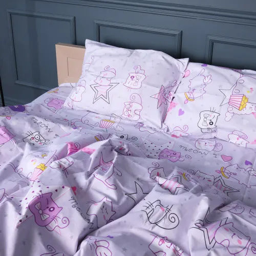 Пододеяльник Бязь 17-0774 Cat party