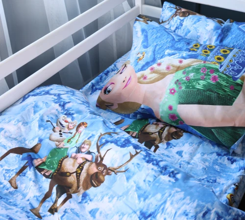 Простынь Бязь Kids Time 17-0792 Frozen blue