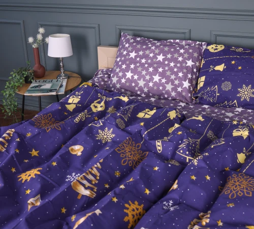 Підковдра Бязь 17-0877 Midnight Christmas