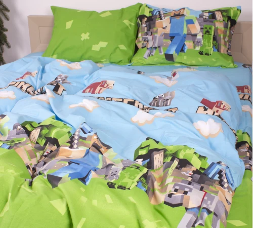 Підковдра Бязь 17-0597 Minecraft