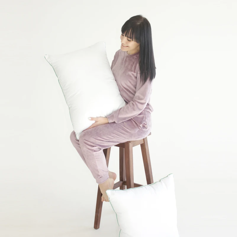 Подушка антиалергенна Eco Line Vital №1569 Eco-Soft мікросатин (середня) - 9