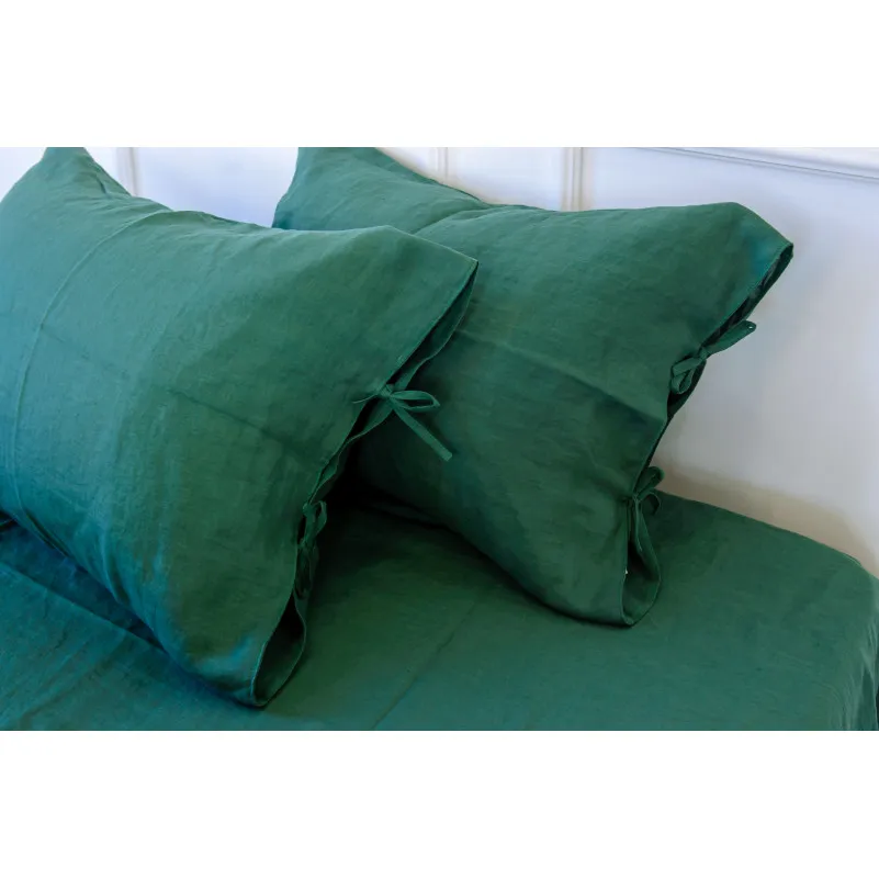 Комплект постільної білизни Льон Organic Natural Line "Green Apple" - 8