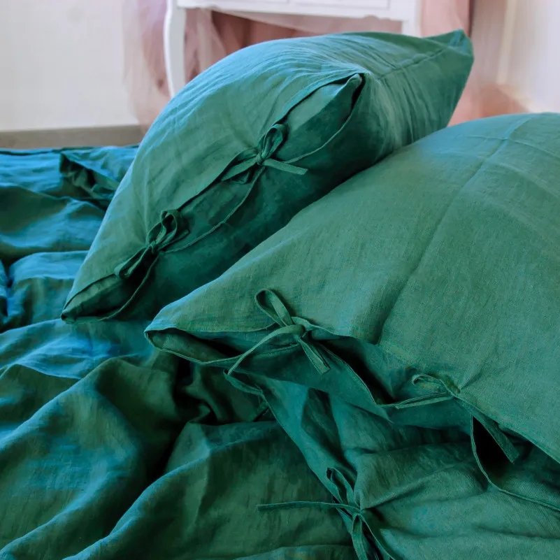 Комплект постільної білизни Льон Organic Natural Line "Green Apple" - 10