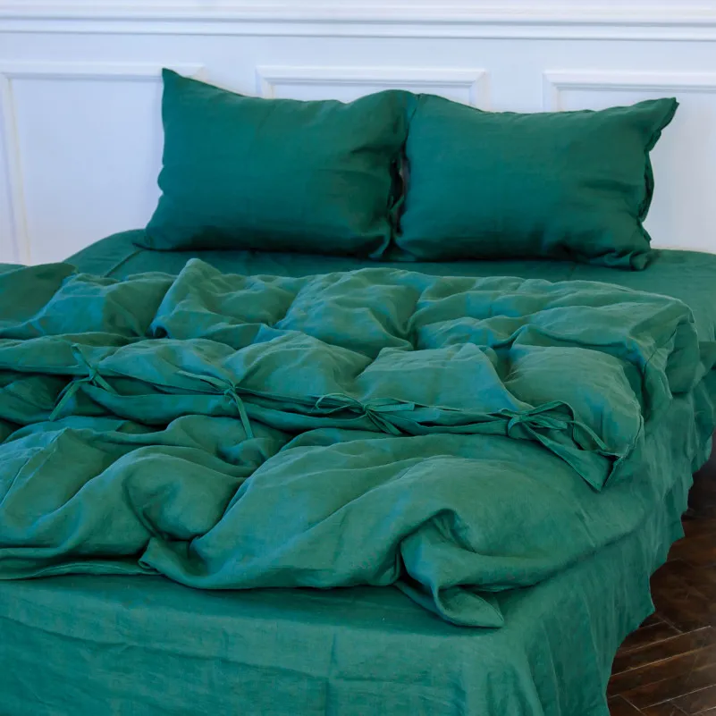 Комплект постільної білизни Льон Organic Natural Line "Green Apple" - 11