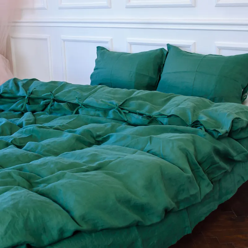 Комплект постільної білизни Льон Organic Natural Line "Green Apple" - 13