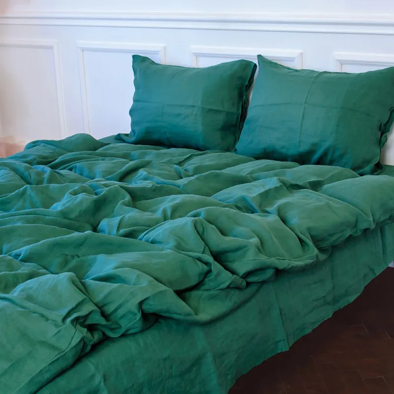 Комплект постільної білизни Льон Organic Natural Line "Green Apple" - 6