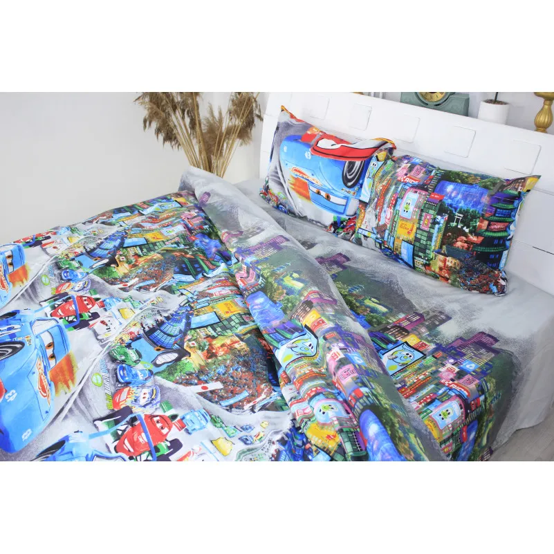 Комплект постельного белья MirSon Ranforce Elite 17-0260 Red Car - 2