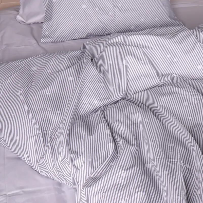 Комплект постельного белья Сатин JUNIOR 22-1437 Minimal Gray Hearts - 2