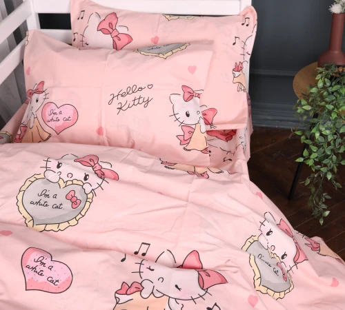 Наволочка Бязь Kids Time 17-0873 Hello Kitty Love
