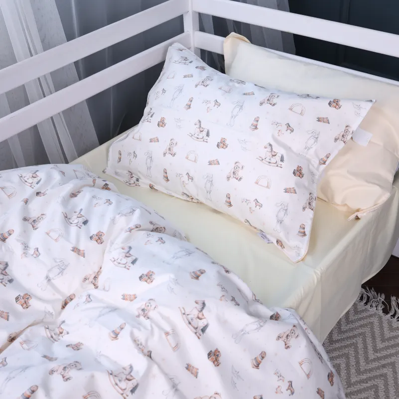 Комплект постельного белья Сатин JUNIOR Kids Time 22-1422 Warm toys - 4