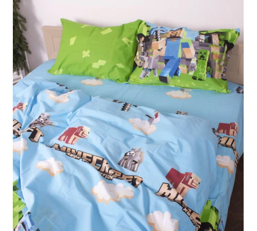 Простирадло MirSon Ranforce Elite 17-0597 Minecraft