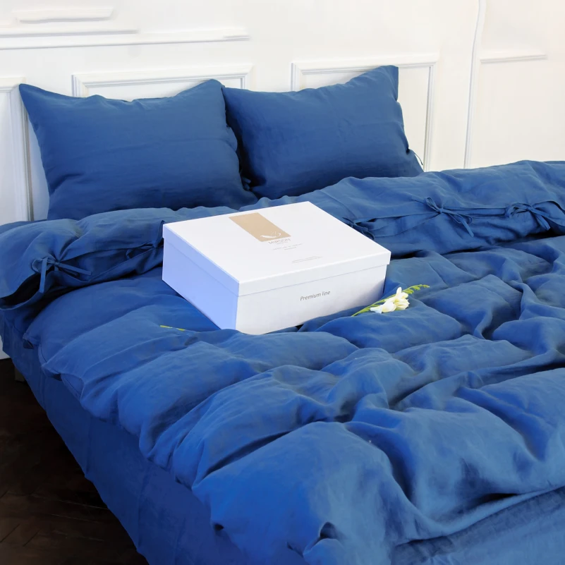 Пододеяльник Лен Organic Natural Line "Bluebottle" - 5