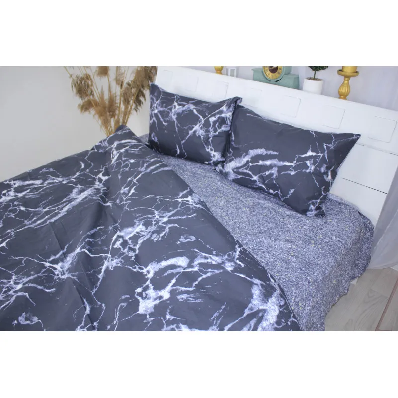 Простирадло MirSon Ranforce Elite 17-0447 Royal marble