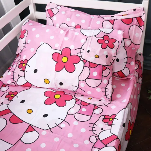 Простирадло Бязь 17-0864 Hello Kitty Pink