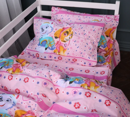 Комплект постільної білизни Бязь Kids Time 17-0860 Paw Patrol Girl Edition
