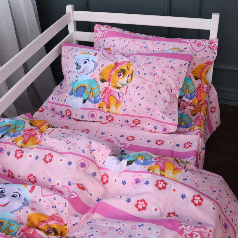 Комплект постільної білизни Бязь Kids Time 17-0860 Paw Patrol Girl Edition