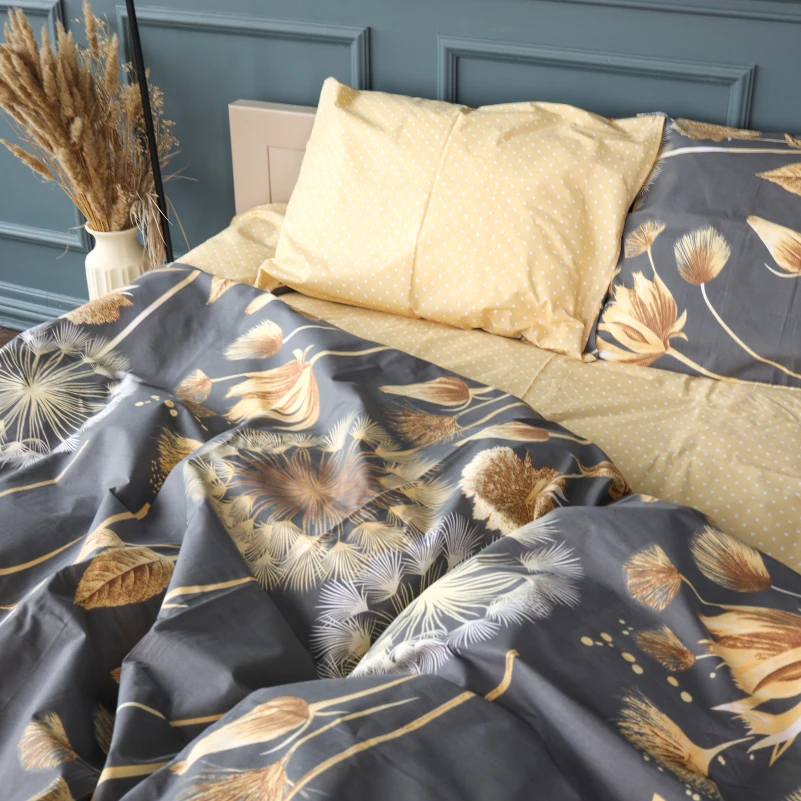 Комплект постільної білизни Бязь 17-0841 Golden Dandelion
