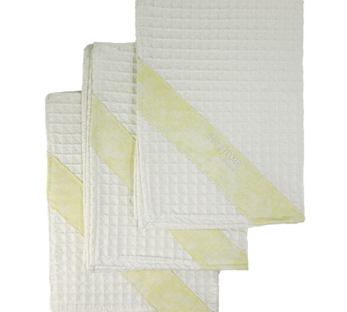 Набір рушників дак/вафля №702 White (3 шт)