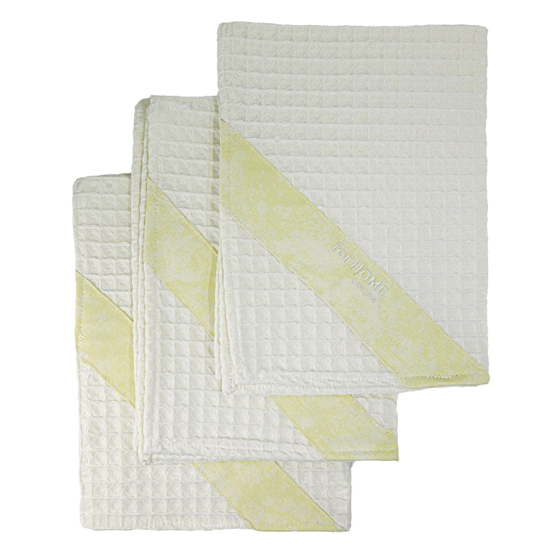 Набір рушників дак/вафля №702 White (3 шт)