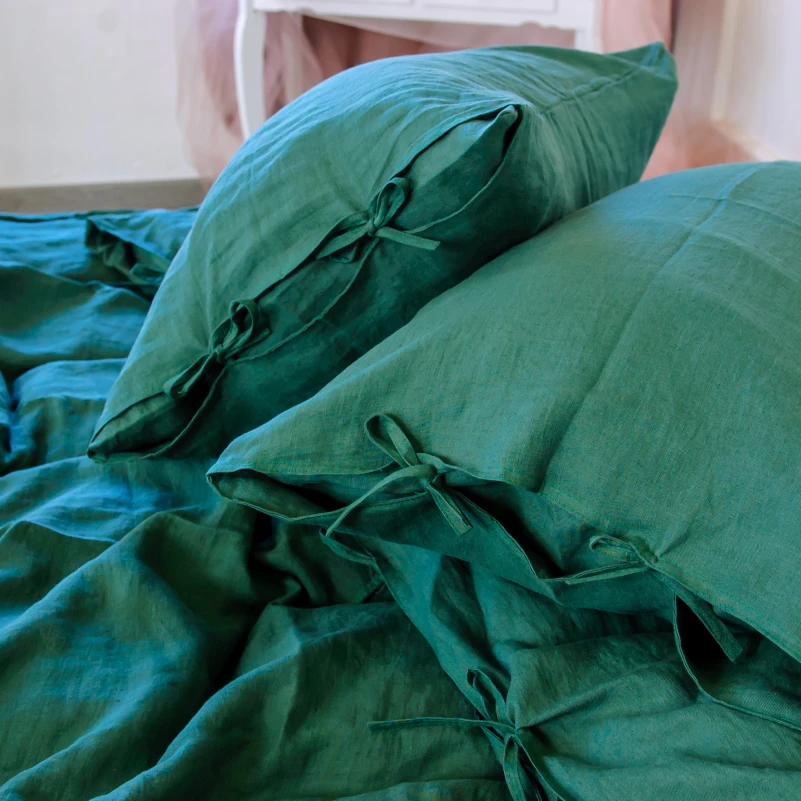 Пододеяльник Лен Organic Natural Line "Green Apple" - 7