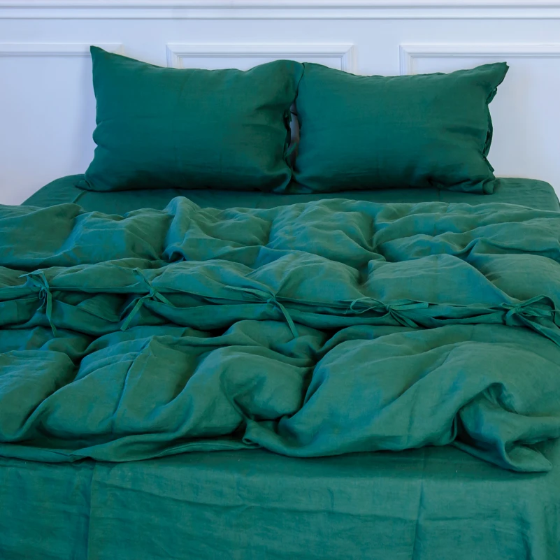 Пододеяльник Лен Organic Natural Line "Green Apple" - 8