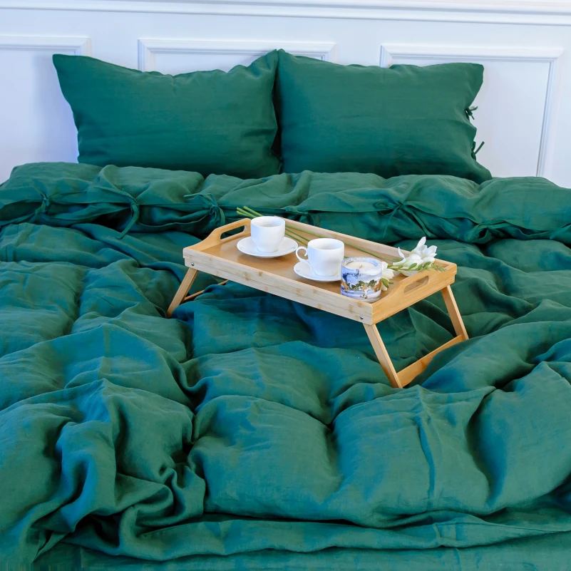 Пододеяльник Лен Organic Natural Line "Green Apple" - 4