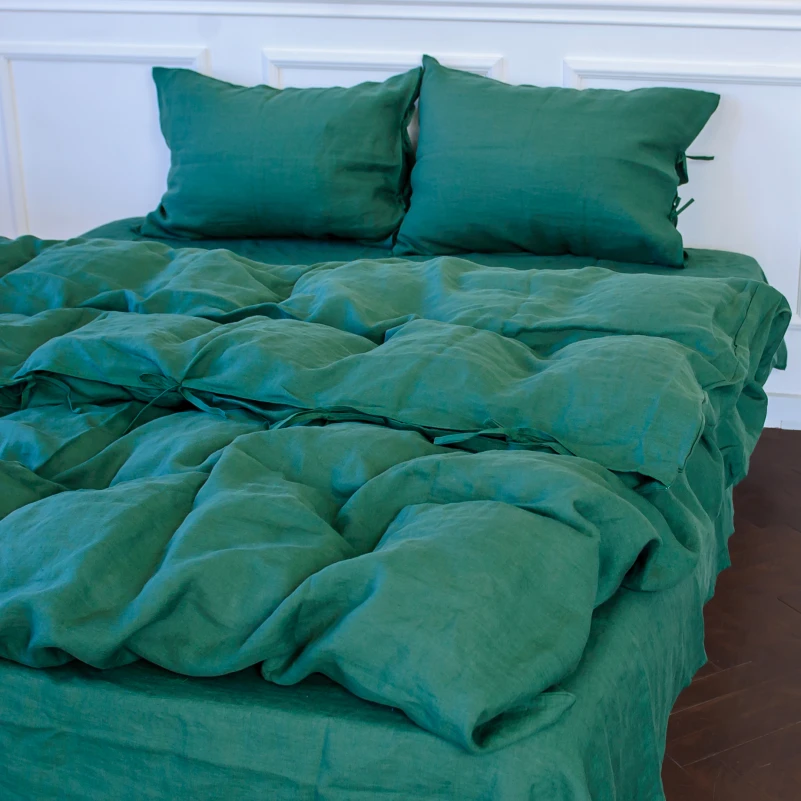 Пододеяльник Лен Organic Natural Line "Green Apple" - 3