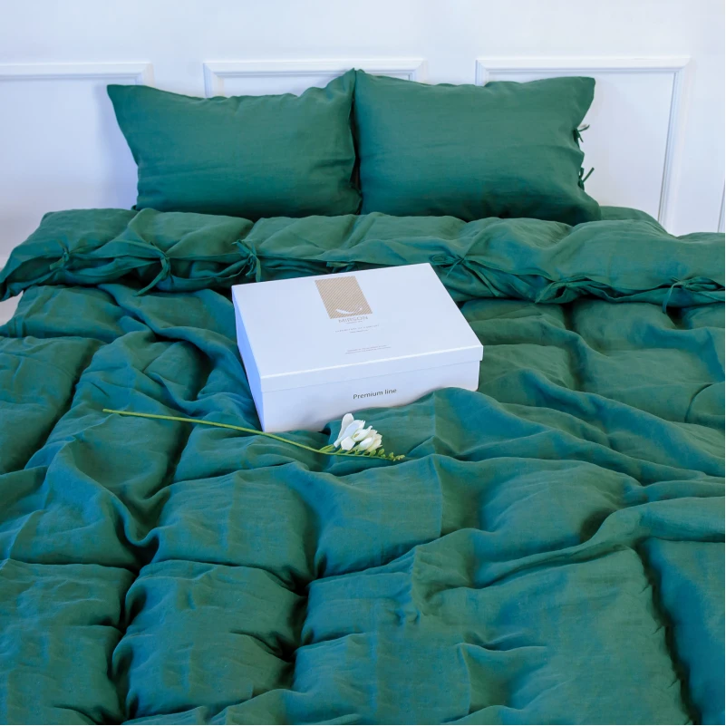 Пододеяльник Лен Organic Natural Line "Green Apple" - 2