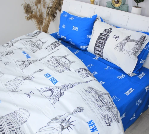 Простирадло MirSon Ranforce Elite 17-0142 Leyla - 2