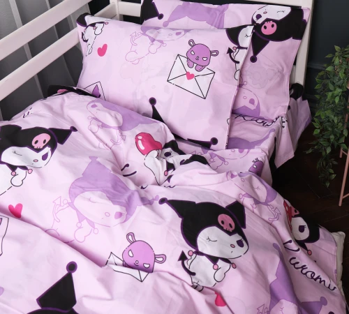 Комплект постільної білизни Бязь 17-0869 Lovely Kuromi