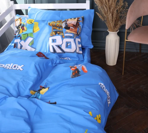 Підковдра Бязь 17-0820 Roblox game blue