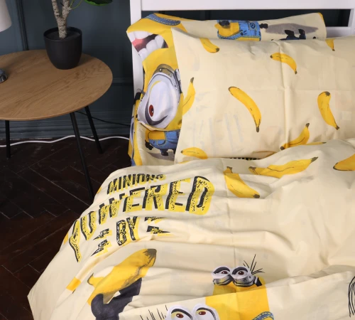Підковдра Бязь 17-0808 Minions and bananas