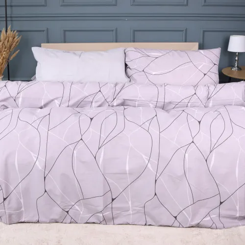 Комплект постільної білизни Ranforce Elite 17-0809 Accents gray